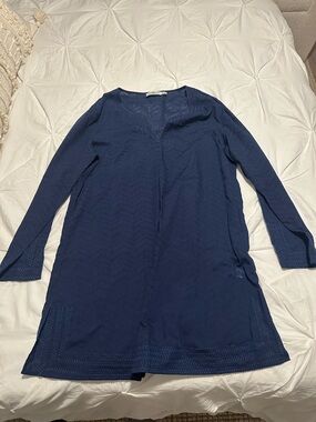 Vineyard Vines Navy Blue Long Sleeve Tunic